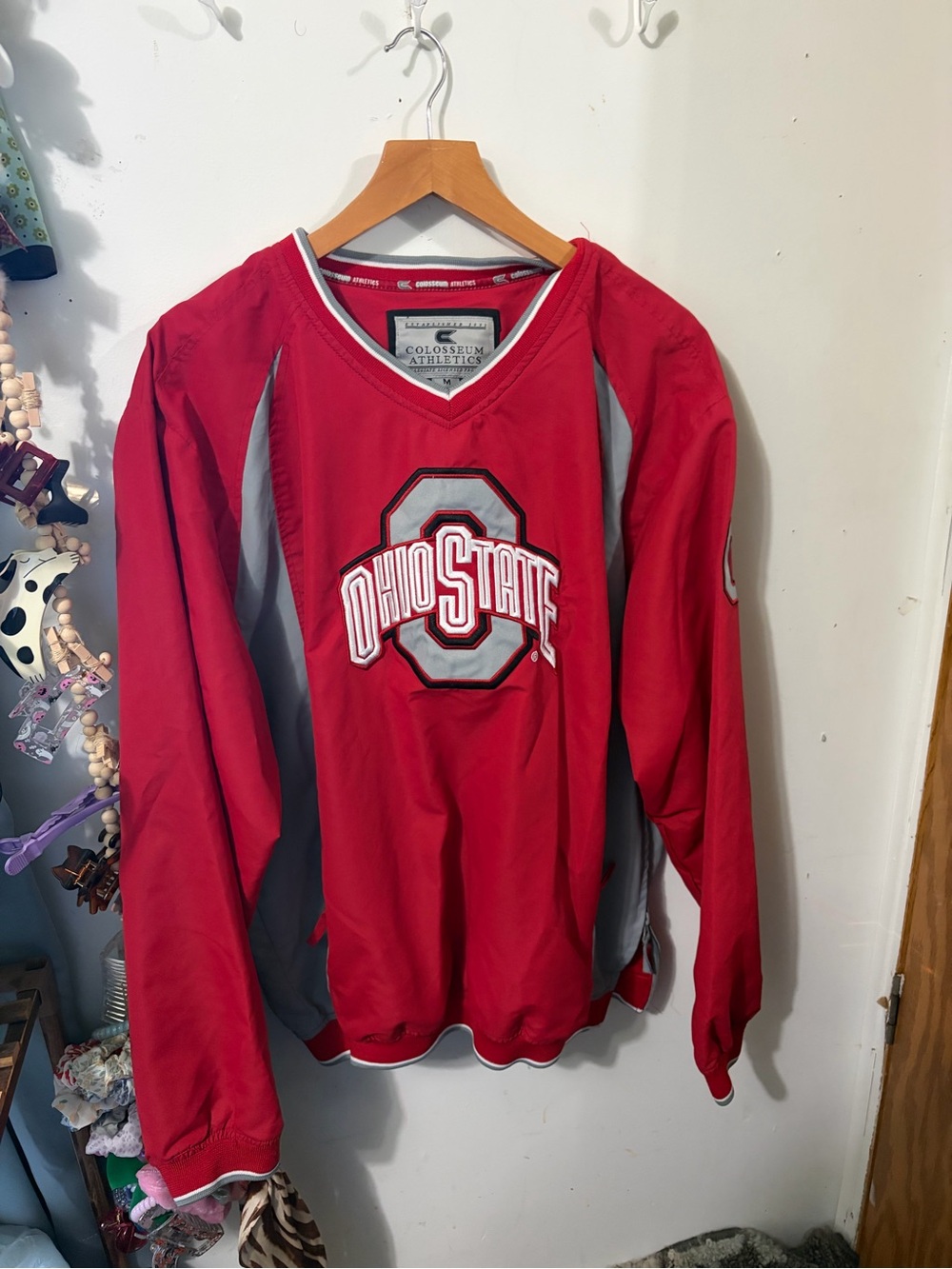 Ohio State Red Pullover Windbreaker